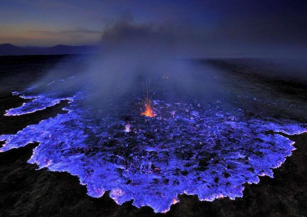 Blue Volcano in Ethiopia